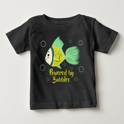 Swimming fish ベビーTシャツ (正面)