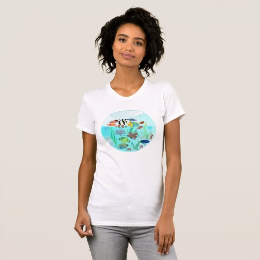 swimming fish bath tシャツ (正面フル)