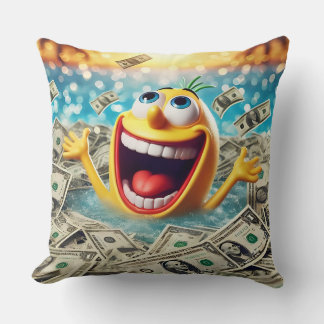 swimming in money クッション