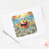 swimming in money スクエアシール (封筒)