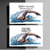 Swimming Instructor Coach 名刺