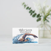 Swimming Instructor Coach 名刺 (スタンド正面)