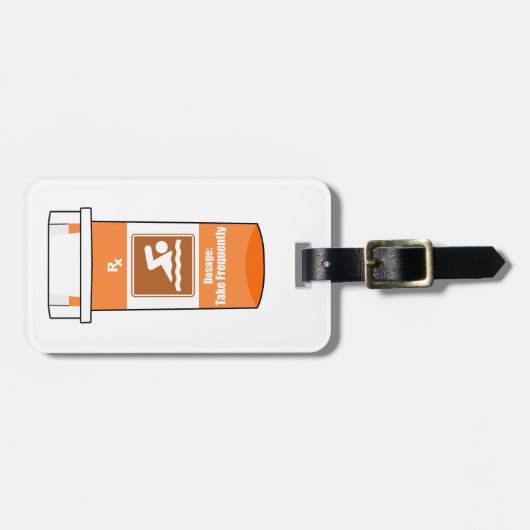 Swimming Is My Drug ラゲッジタグ (正面横)