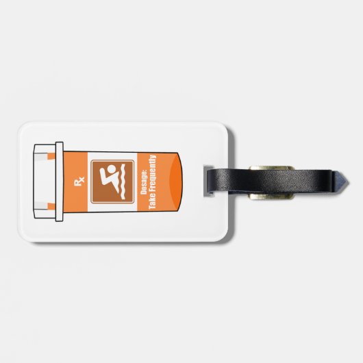 Swimming Is My Drug ラゲッジタグ (裏面横)