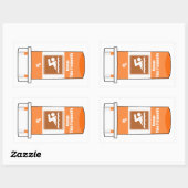 Swimming Is My Drug 長方形シール (シート)