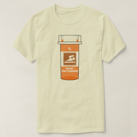 Swimming Is My Drug Tシャツ (デザイン正面)