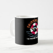 Swimming Only the Toughest Need Apply - Swimmer コーヒーマグカップ (正面左)