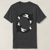 Swimming Orcas Tシャツ (デザイン正面)