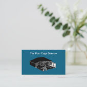 Swimming Pool Cage Theme Business Cards 名刺 (スタンド正面)