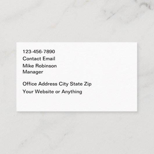 Swimming Pool Cage Theme Business Cards 名刺 (裏面)