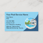 Swimming Pool Cleaning Modern  名刺 (正面)