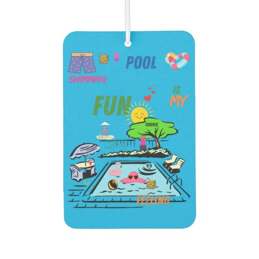 Swimming Pool Fun カーエアーフレッシュナー (正面)