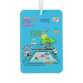 Swimming Pool Fun カーエアーフレッシュナー (裏面)
