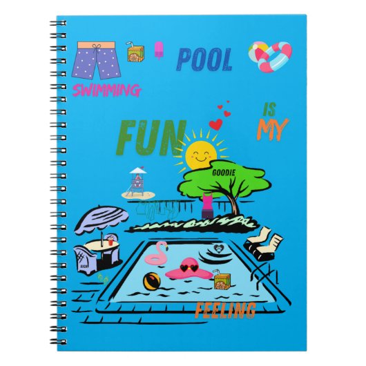 Swimming Pool Fun ノートブック (正面)