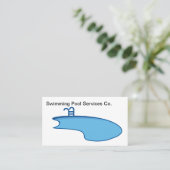Swimming Pool Modern Business Cards 名刺 (スタンド正面)