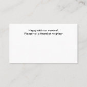 Swimming Pool Modern Service Professional 名刺 (裏面)