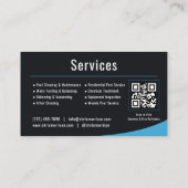 Swimming Pool Service QR Code 名刺 (裏面)
