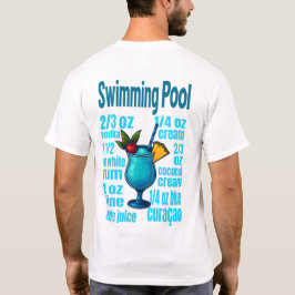 Swimming Pool T-Shirt – Retro Tropical Cocktail Tシャツ