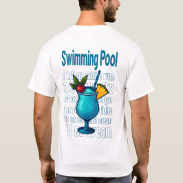 Swimming Pool T-Shirt – Retro Tropical Cocktail Tシャツ