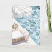 Swimming Pool Thinking of You カード (裏面)