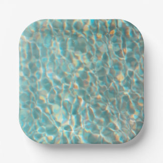 Swimming Pool Water Print Paper Bowl ペーパープレート