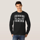 Swimming Senior Night Swimming Senior 2023 Graduat Tシャツ (正面フル)