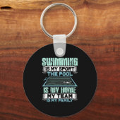 Swimming Swim Gift キーホルダー (正面)