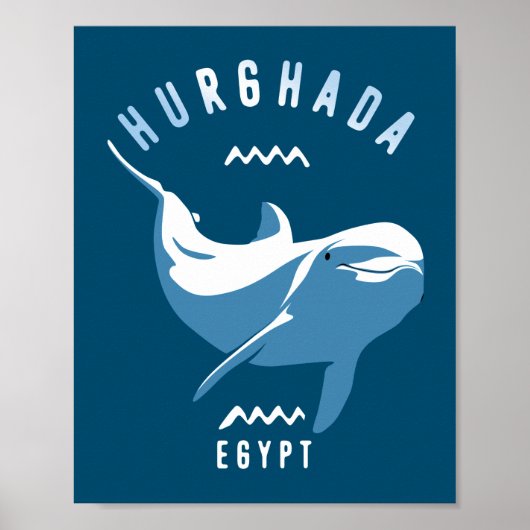Swimming with Dolphins Hurghada Egypt ポスター (正面)