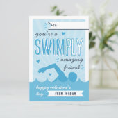 Swimply Amazing | スイミングバレンタインデーカード 招待状 (スタンド正面)