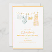 Swimsuit Clothesline Beach Bachelorette Weekend 招待状 (正面)