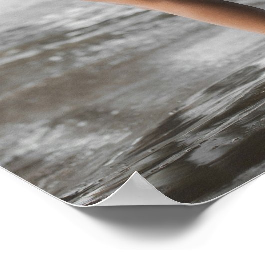 Swimsuit Model Posing Under A Pier ポスター (角)