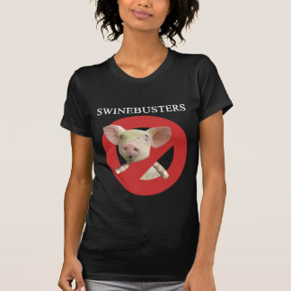 Swinebustersの暗い女性Tシャツ Tシャツ