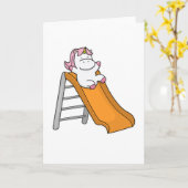 Swingを使用したユニコーン カード (黄色い花)