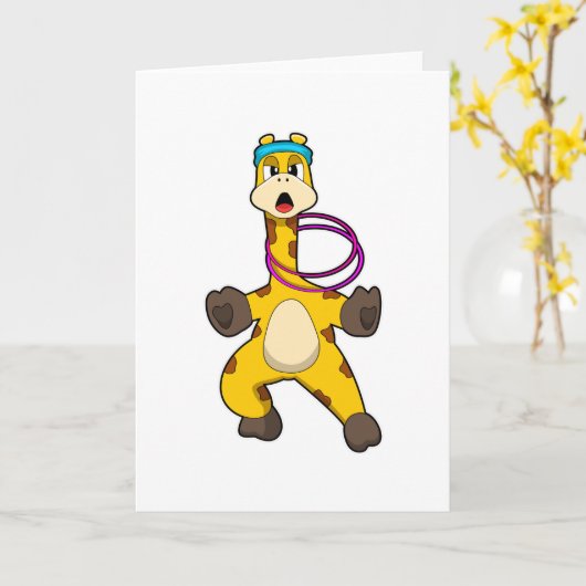 Swingリングとフィットネスでのキリン カード (黄色い花)