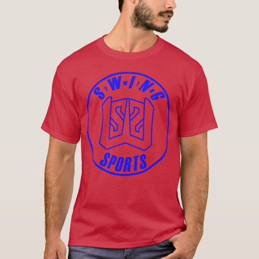 SWING2WIN スポーツ ブルー 少年 少年 Tシャツ (正面)