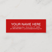 SWING (モダン正方形) スキニー名刺 (裏面)