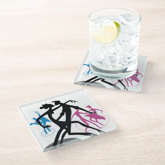 Swing Dance ガラスコースター (アングル)