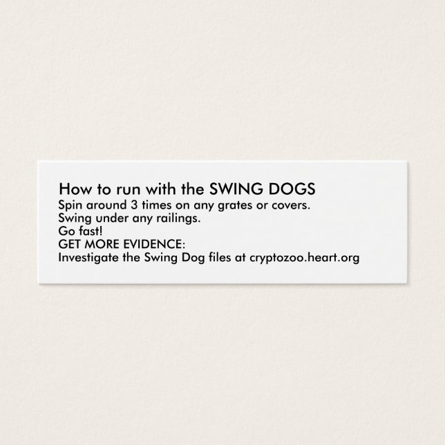SWING DOGSの使い方 (正面)