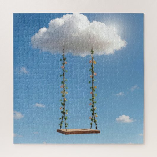 Swing Hanging From a Cumulus Cloud ジグソーパズル (縦)