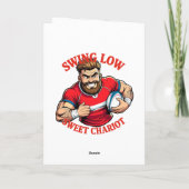 Swing Low Power Run Cartoon Rugby Charge カード (裏面)