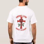 Swing Low Sweet Chariot Cross and Rose Motif Tシャツ (裏面)