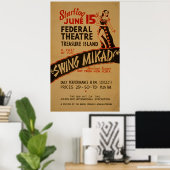 Swing MikadoヴィンテージシアターWPAポスター ポスター (ホームオフィス)