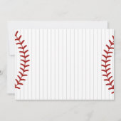 Swing On Over – Baseball Birthday Boy with Photo 招待状 (裏面)