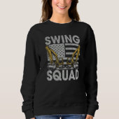 Swing Squad US Flag - Construction Workers & Const スウェットシャツ (正面)