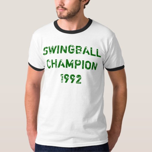 Swingballのチャンピオンの1992年のTシャツ Tシャツ (正面)