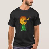 Swinger Upside Down Dabbing Pineapple for Women Me Tシャツ (正面)