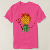 Swinger Upside Down Evil Pineapple Devil Horn with Tシャツ (デザイン正面)