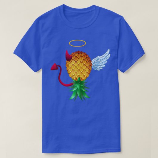 Swinger Upside Down Pineapple Half Devil Half Ange Tシャツ (デザイン正面)