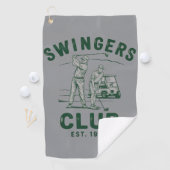 Swingers Club Funny Sarcastic Golfing Golfer ゴルフタオル (インサイチュ)