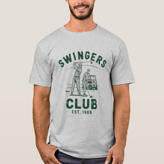 Swingers Club Funny Sarcastic Golfing Golfer Tシャツ (正面)